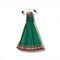 Readymade Gudi Vastra (23.5 Inch) with Bamboo Pocket, Maharashtrian Gudi Padwa Decoration Saree Cloth for Home & Gifting